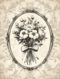 Vinheta Floral Vintage — Arlington Prints