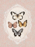 Borboletas Rosa Vintage — Arlington Prints