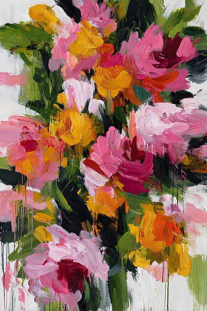 Flor Viva Rosa Abstrato — Kelly, Gina