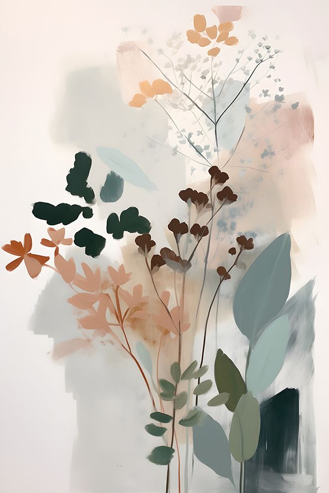Abstrato Botânico 19 — Petals Prints Design