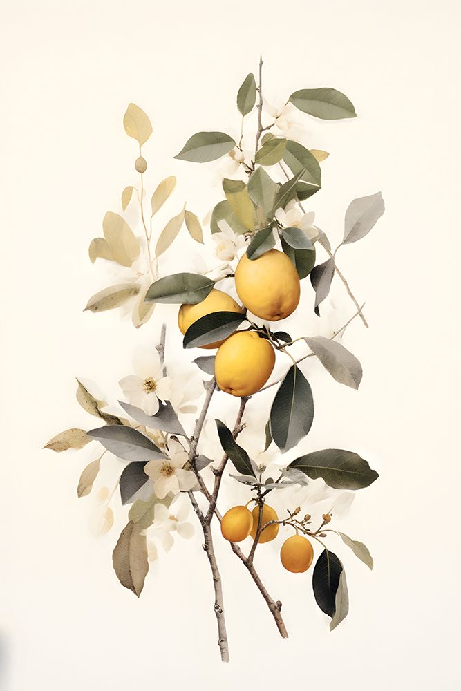 Fruta Botânica 1 — Petals Prints Design