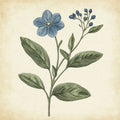 Flores Azuis — Petals Print Design