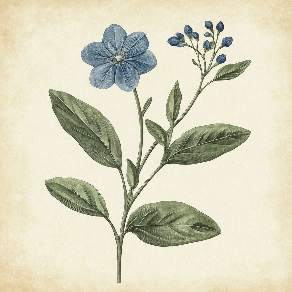 Flores Azuis — Petals Print Design