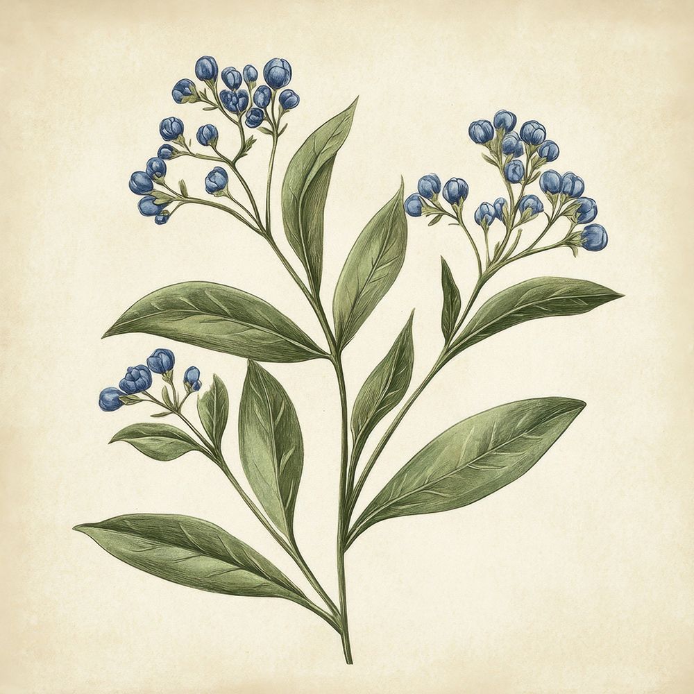 Botões Azuis — Petals Print Design