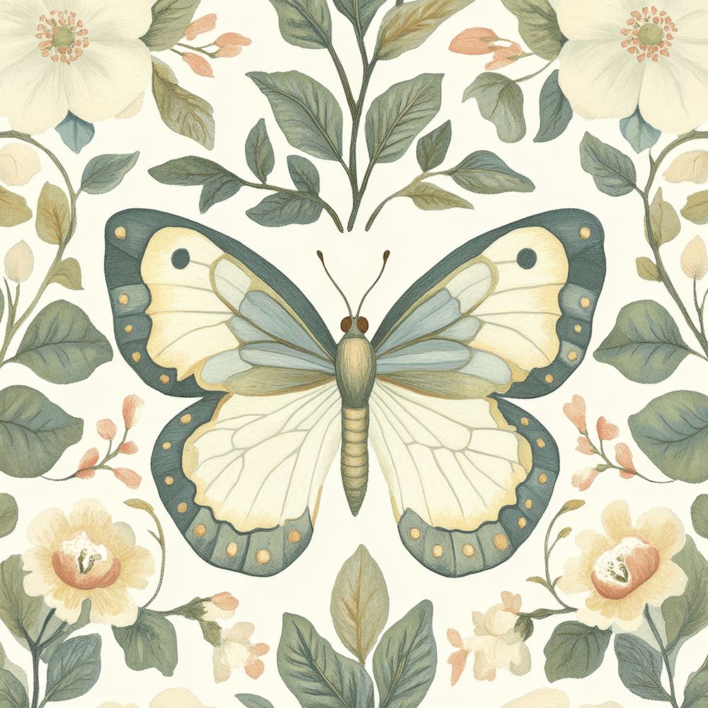 Borboleta Sálvia — Petals Print Design