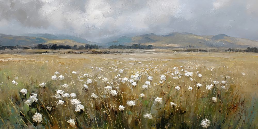 Paisagem de Montanha com Flores Silvestres II — Petals Prints Design