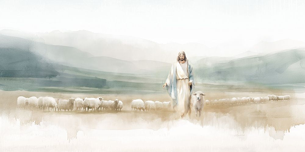 Bom Pastor — aquarela — Ward, Jay Bryant