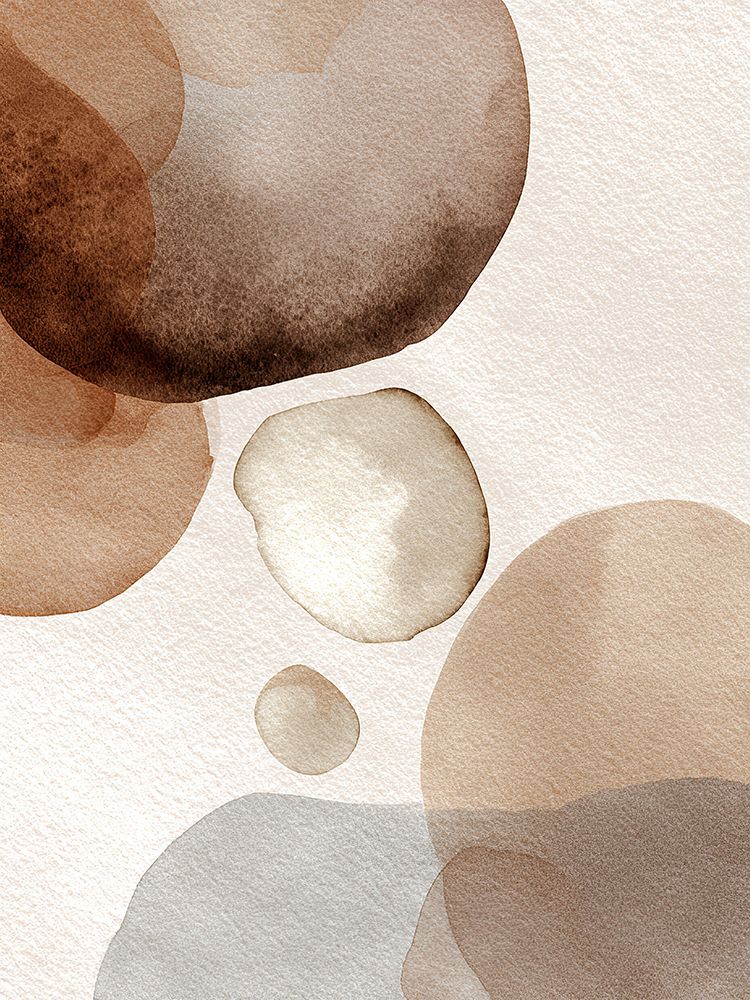 Fluido Orgânico em Azul-Marinho e Ouro — aquarela — Harmony Inhouse Artist