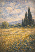 Campo de Trigo com Ciprestes 1 — brisa ao sol — Harmony Inhouse Artist