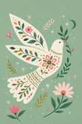Pássaro Branco Leva Desejos pela Primavera — Harmony Inhouse Artist