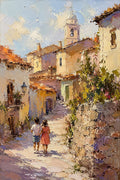 Degraus da Aldeia na Luz da Tarde — Harmony Inhouse Artist