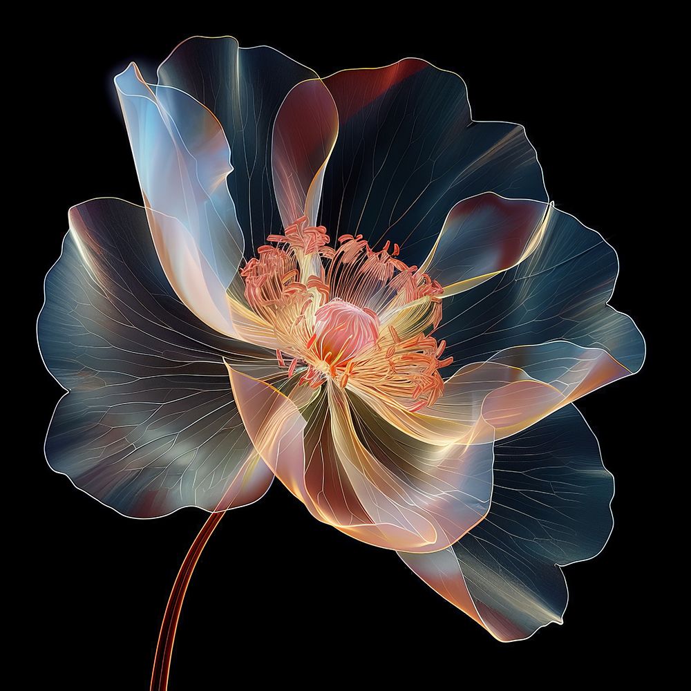 Pintura de Modelo Floral I — Harmony Inhouse Artist