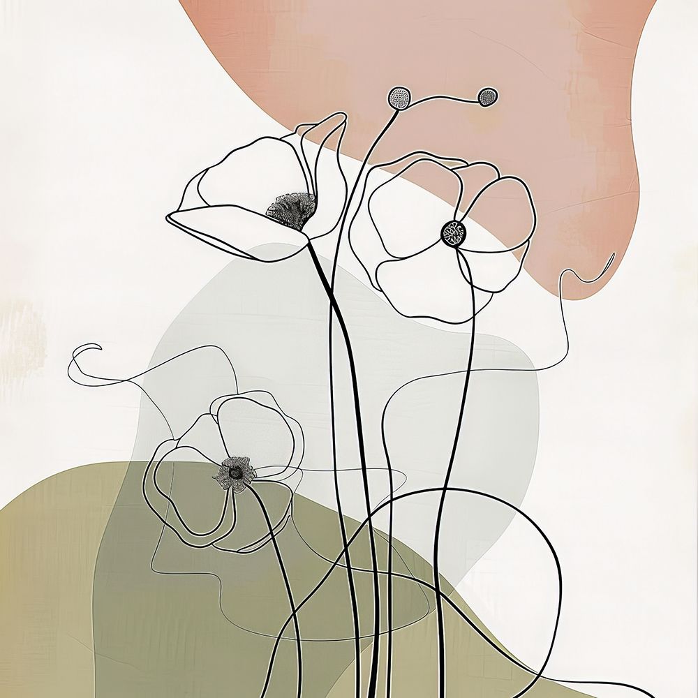 Pintura de Modelo Floral III — Harmony Inhouse Artist