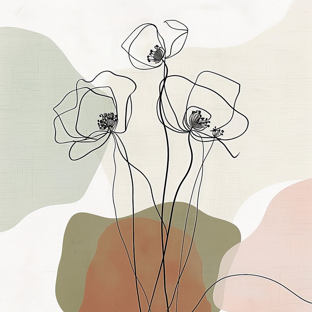 Pintura de Modelo Floral IV — Harmony Inhouse Artist