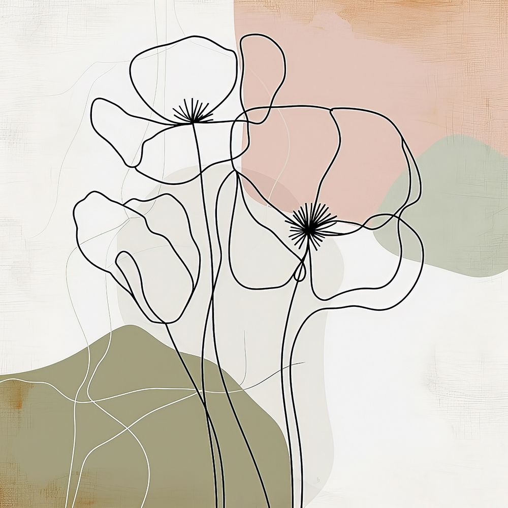 Pintura de Modelo Floral XVII — Harmony Inhouse Artist