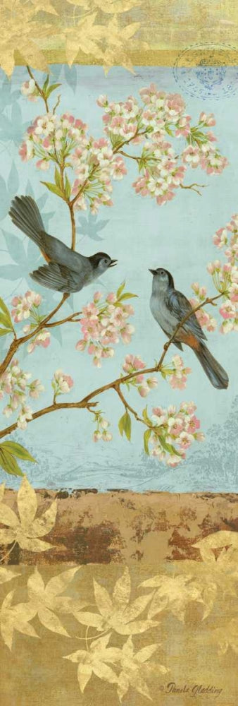 Pássaros-Gato e Flores 2 — painel — Gladding, Pamela