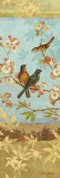 Tordos e Flores 2 — painel — Gladding, Pamela