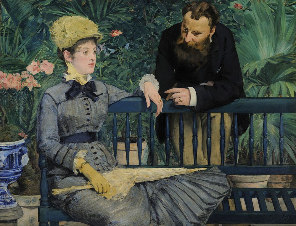 No Jardim de Inverno — Edouard Manet