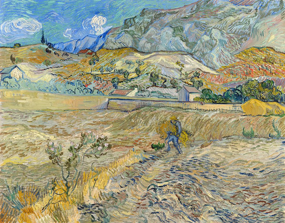 Paisagem em Saint-Rémy — Campo Fechado — Vincent Van Gogh