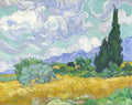 Wheat Field with Cypresses by Vincent Van Gogh — Van Gogh, Vincent