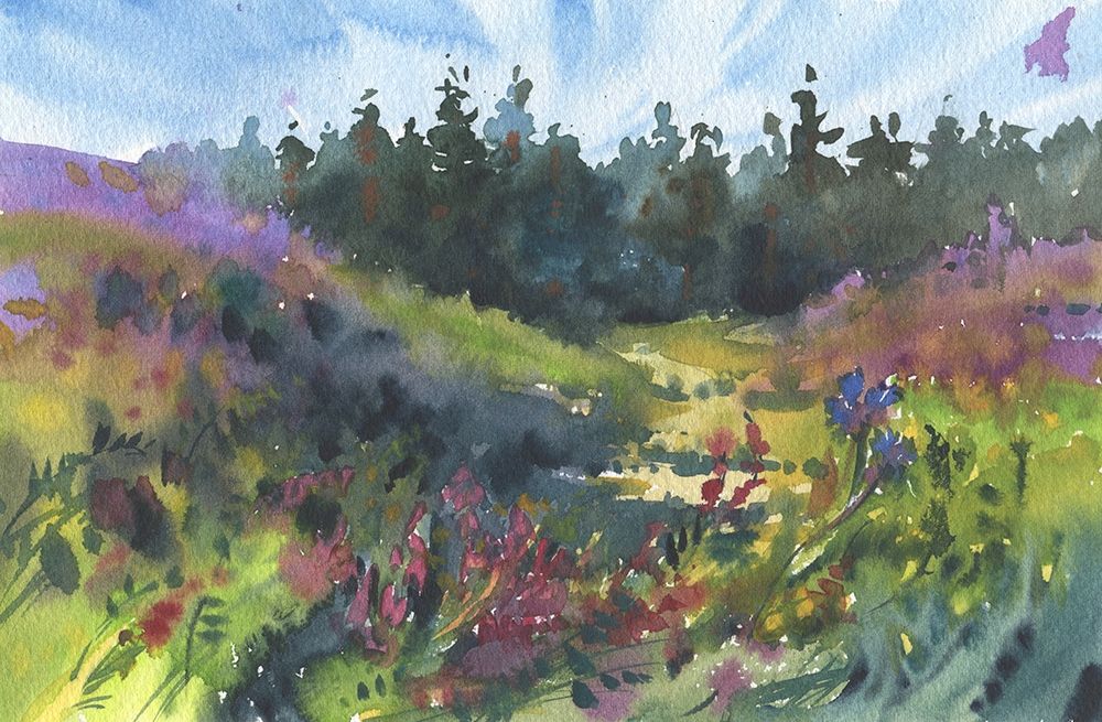 Paisagem Aquarela Pintura 53 — Yanushkova, Samira