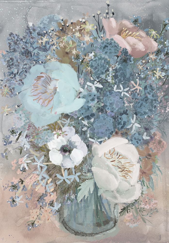 Summer Blues Bouquet — Art Licensing Studio