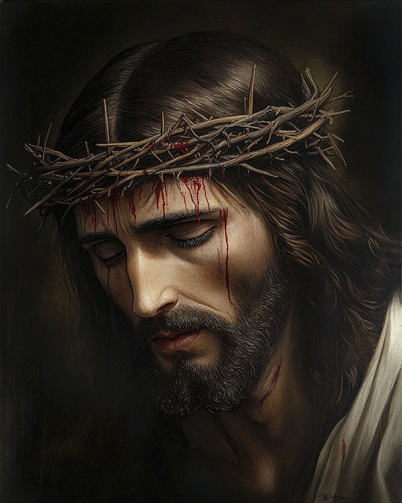Crown Of Thorns Portrait Of Jesus (1) — Momart