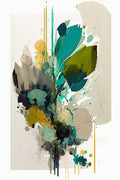 Oil Painting Expressive Flowers Green 10 — Heere, Ray