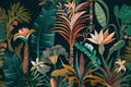 Watercolor Tropical Collage Black 1 — Heere, Ray