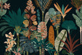 Watercolor Tropical Collage Black 3 — Heere, Ray