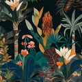 Watercolor Tropical Collage Black 10 — Heere, Ray