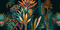 Watercolor Tropical Collage Black 16 — Heere, Ray