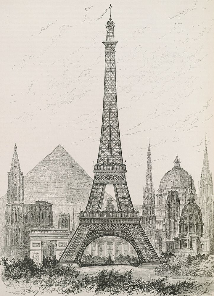 La Tour Eiffel - Hauteur CompareÂ´e — Vintage Apple Collection