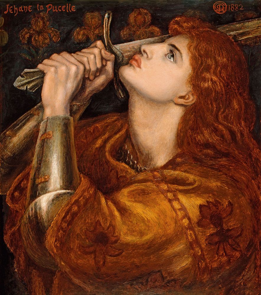 Joan of Arc Dante Gabriel Rosetti 1882 — Vintage Lavoie