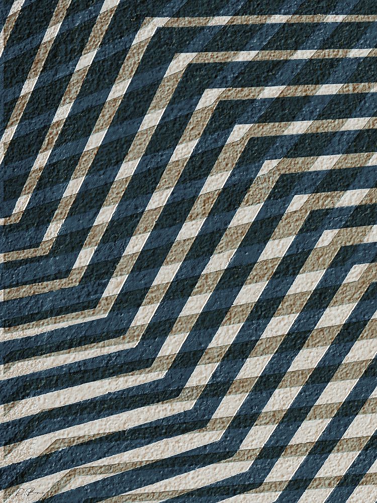 Azul Geométrico 1 I — Brown, Denise