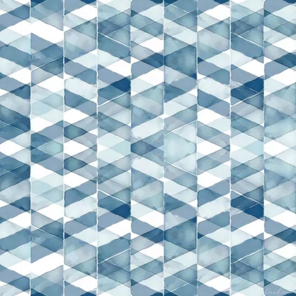 Azul Geométrico 1 II — Brown, Denise