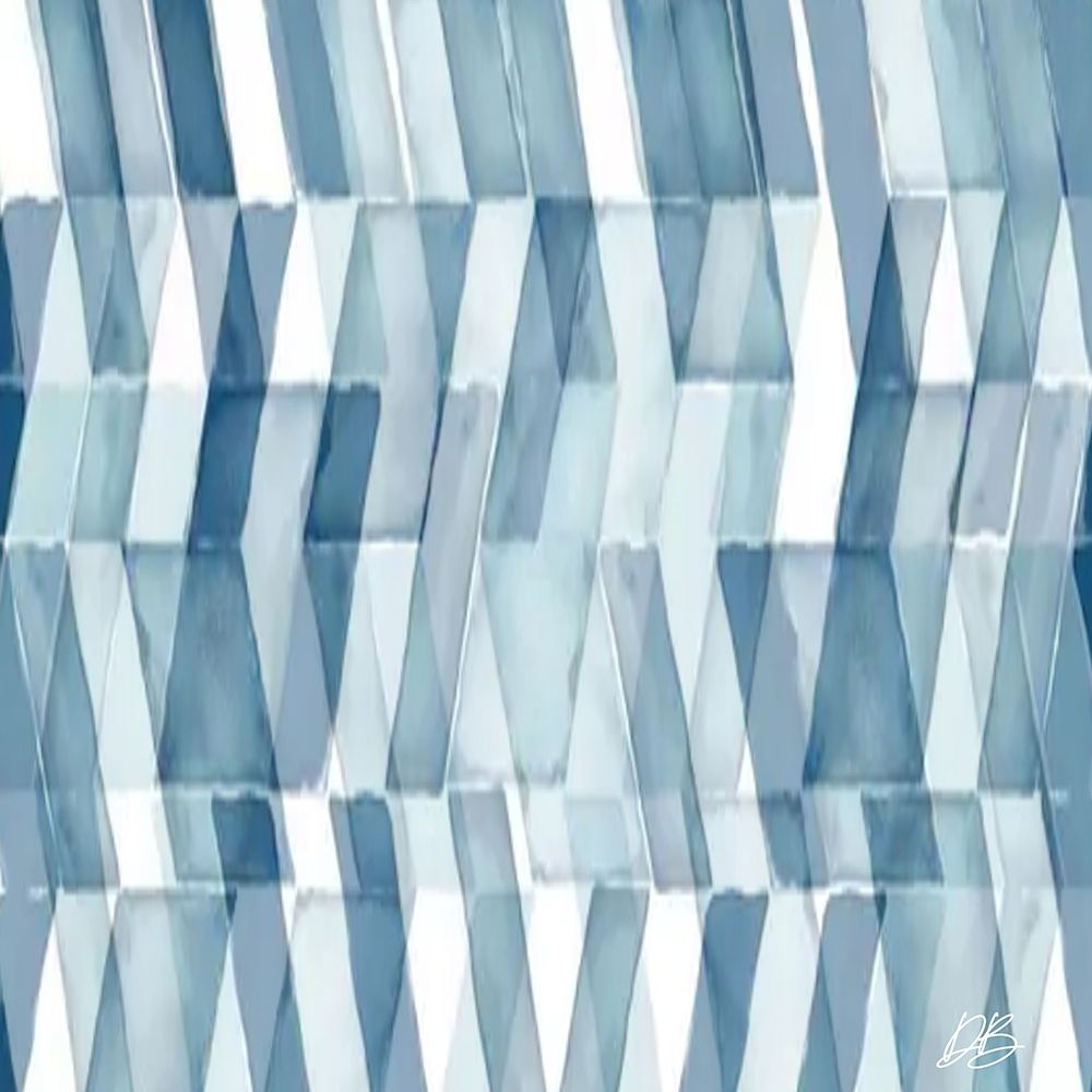 Azul Geométrico 2 II — Brown, Denise