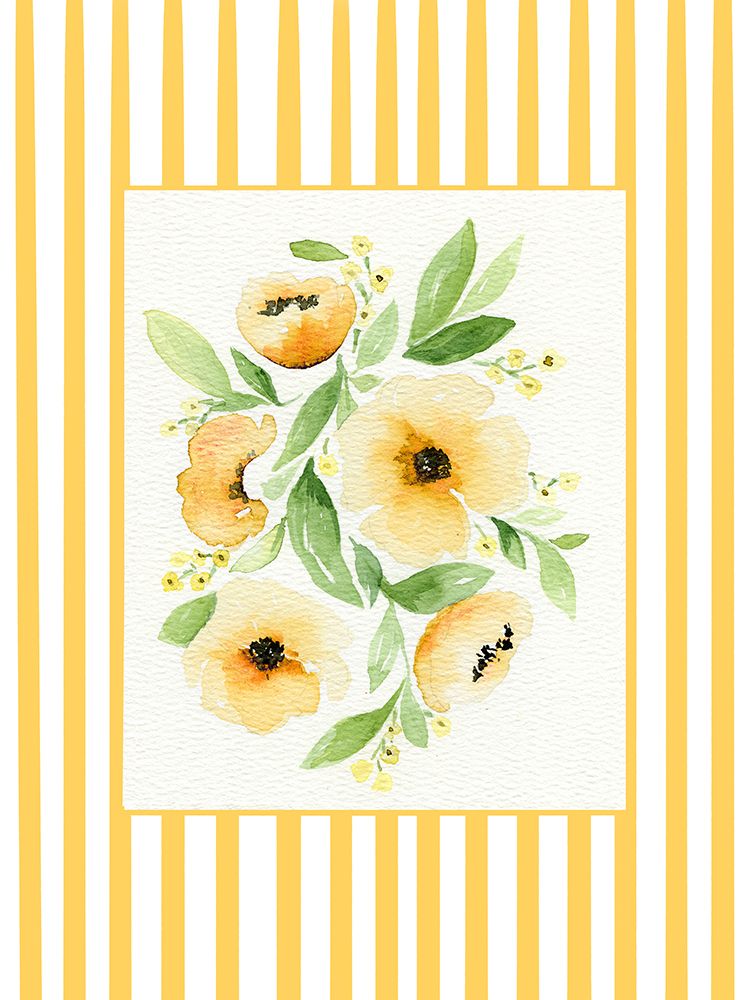 Flores Amarelas com Borda 1 — Leah Noel Art