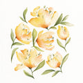 Peônias Amarelas 1 — Leah Noel Art