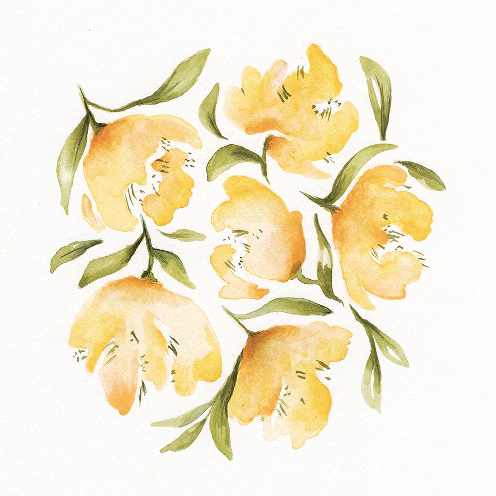 Peônias Amarelas 2 — Leah Noel Art