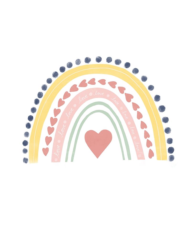 Coração Feliz — arco-íris rosa — Straatsma, Leah