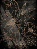 Esmaecido Dourado Abstrato Floral — Villa, Milli