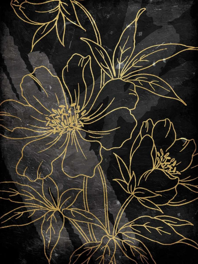 Dourado Abstrato Floral — Villa, Milli