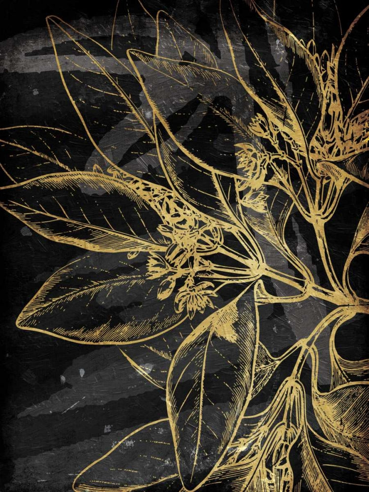 Floral Abstrato Dourado — par — Villa, Milli