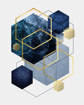 Ouro Azul-Marinho Geometria 2 — Urban Epiphany