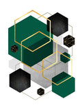 Ouro Verde Preto Geometria 1 — Urban Epiphany