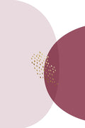 Abstrato Minimalista em Borgonha e Ouro 5 — Urban Epiphany