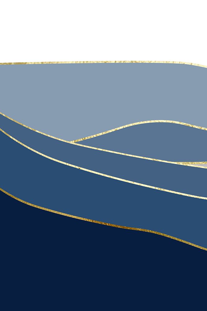 Ouro Azul-Marinho Paisagem 1 — Urban Epiphany