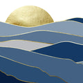 Ouro Azul-Marinho Paisagem 2 V 2 — Urban Epiphany