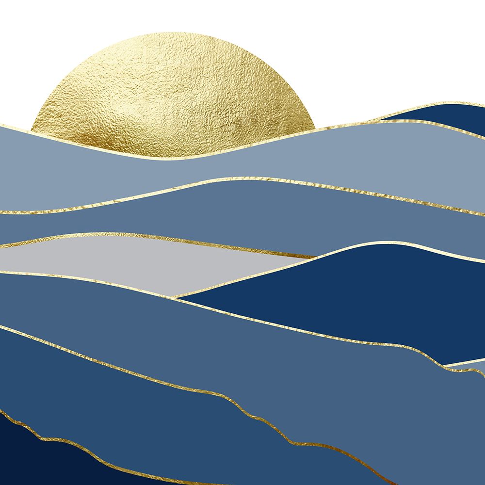 Ouro Azul-Marinho Paisagem 2 V 2 — Urban Epiphany
